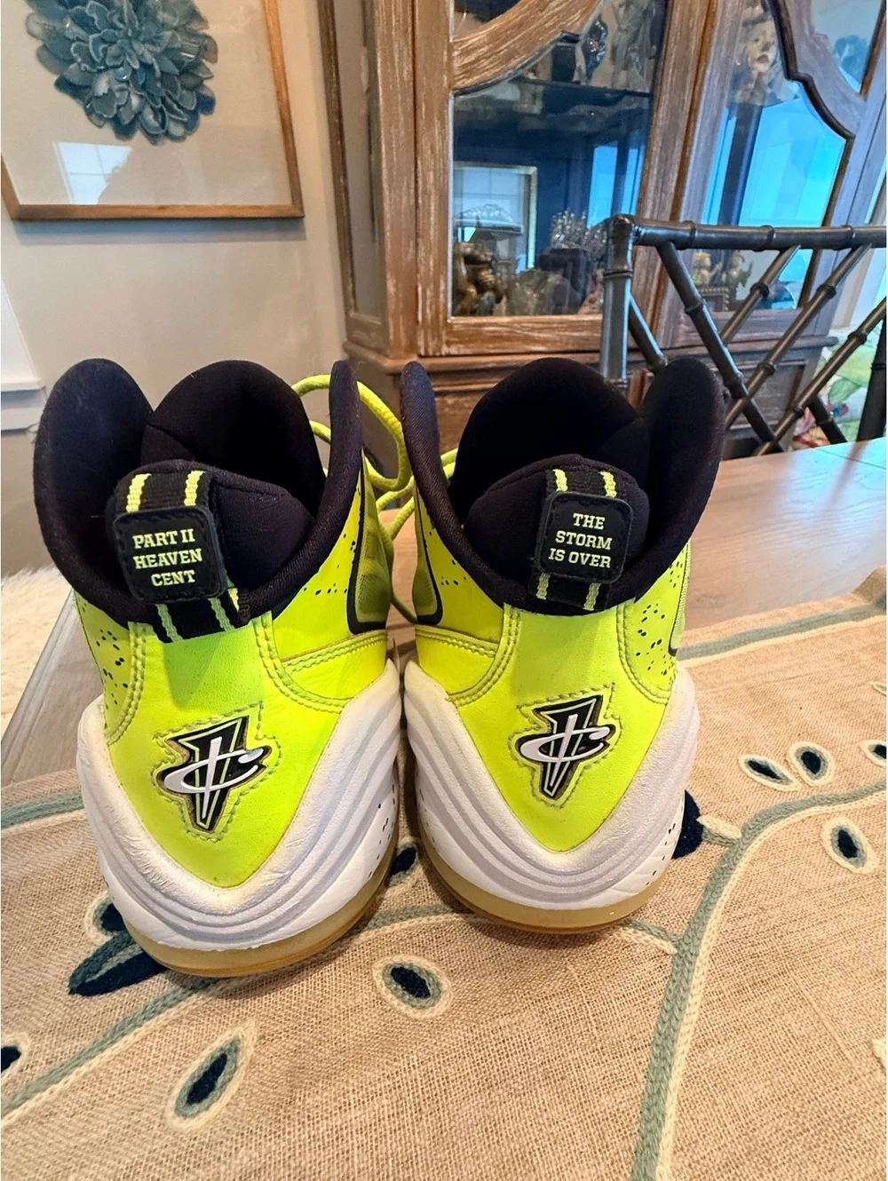 Nike Air Penny V HL Highlighter Volt Basketball Sneakers